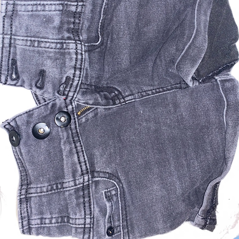 black jeans shorts